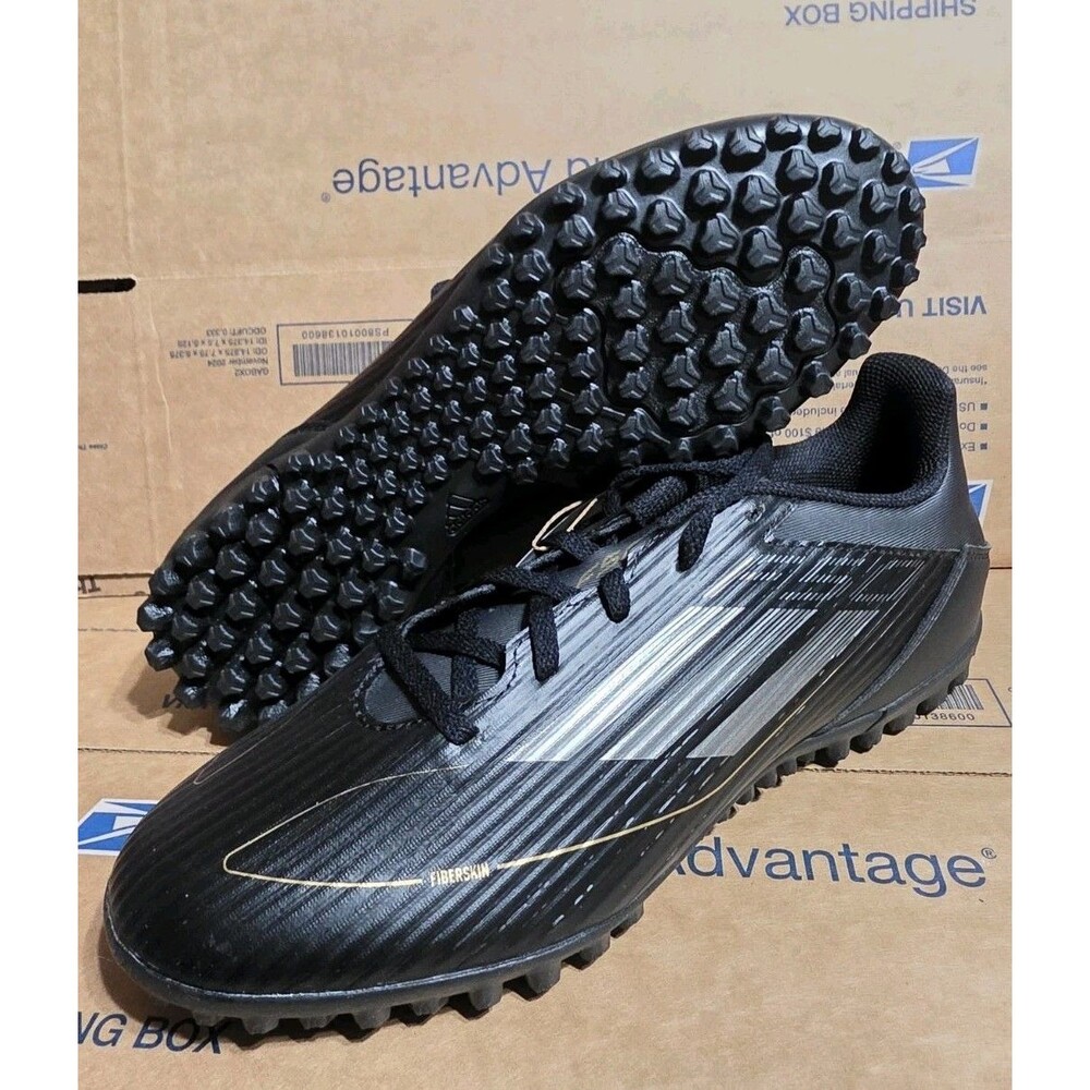 New Men's Size 9 Adidas F50 Club Soccer Turf Shoes Cleats Black TF IF1349